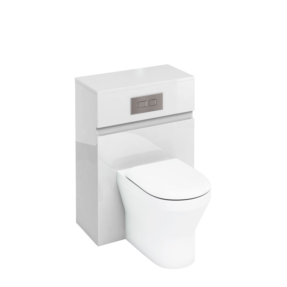 600mm back-to-wall WC cabinet with dual flush plate